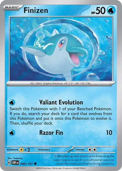 060/197 Finizen Reverse Holo - Obsidian Flames