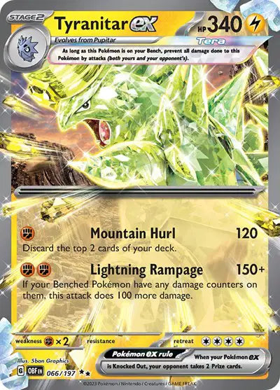 066/197 Tyranitar EX - Obsidian Flames