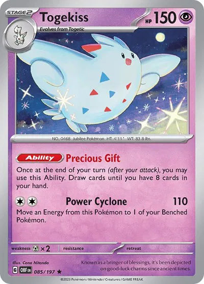 085/197 Togekiss Reverse Holo - Obsidian Flames