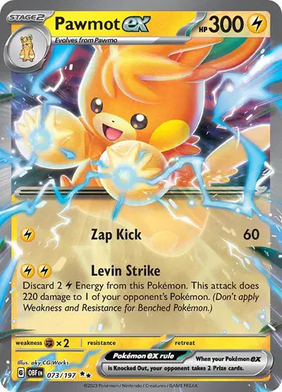 073/197 Pawmot EX - Obsidian Flames