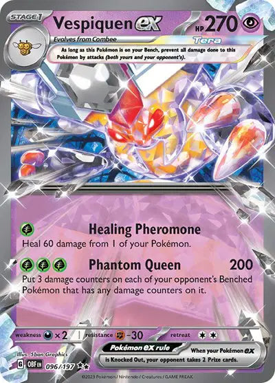 096/197 Vespiquen EX - Obsidian Flames