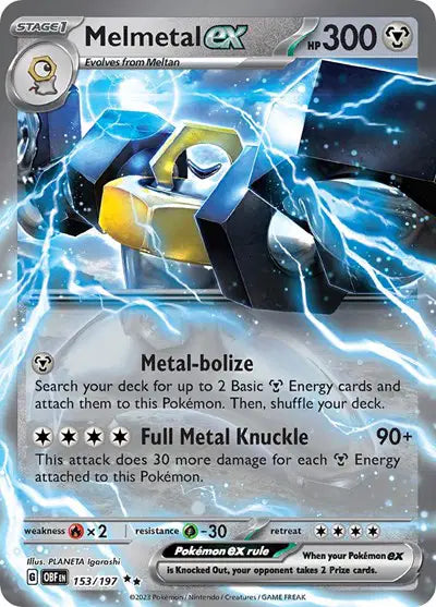 153/197 Melmetal EX - Obsidian Flames