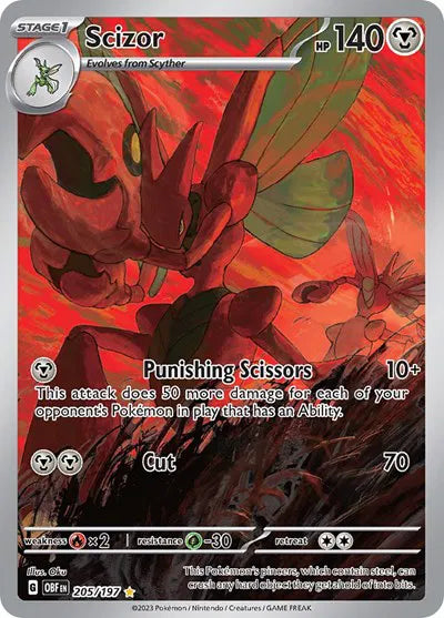 205/197 Scizor - Obsidian Flames