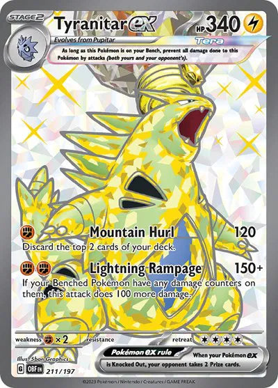 211/197 Tyranitar EX - Obsidian Flames