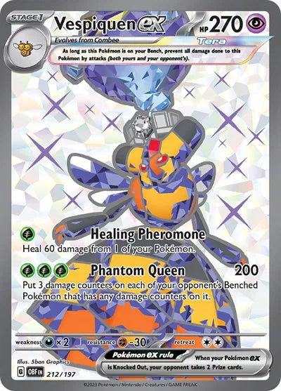 212/197 Vespiquen EX - Obsidian Flames