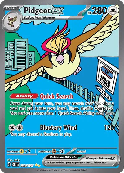 225/197 Pigeot EX - Obsidian Flames