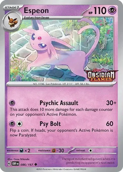 086/197 Espeon - Obsidian Flames