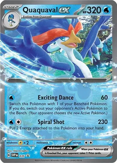 SVP 035 Quaquaval EX - SVP Black Star Promo