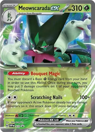SVP 033 Meowscarada EX - SVP Black Star Promo