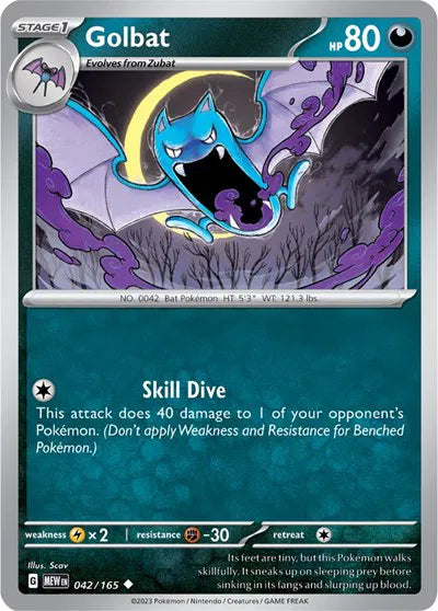 042/165 Golbat Reverse Holo - 151
