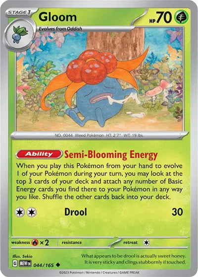 044/165 Gloom Reverse Holo - 151