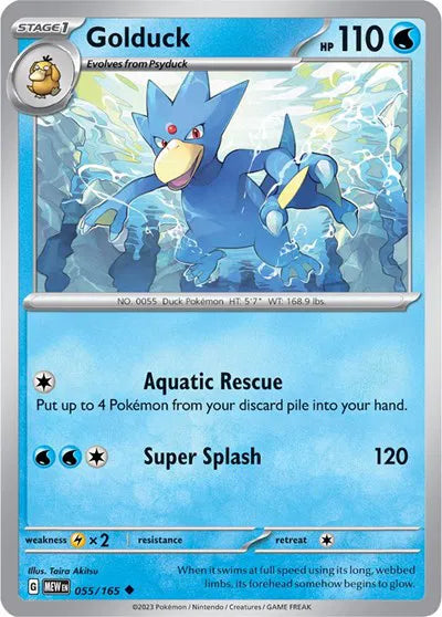 055/165 Golduck Reverse Holo - 151