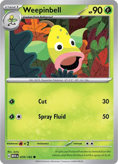 070/165 Weepinbell Reverse Holo - 151