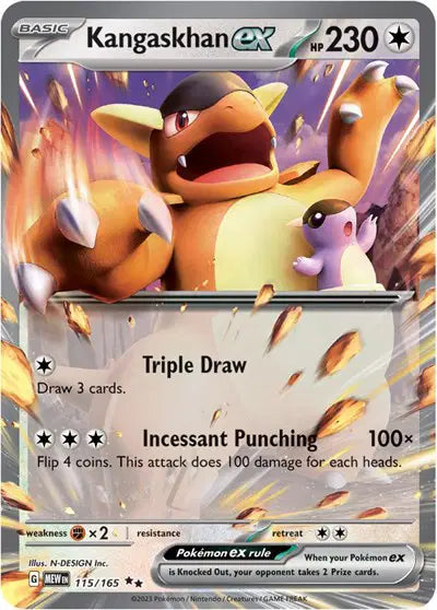 115/165 Kangaskhan EX - 151