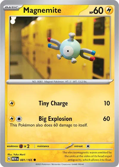 081/165 Magnemite Reverse Holo - 151