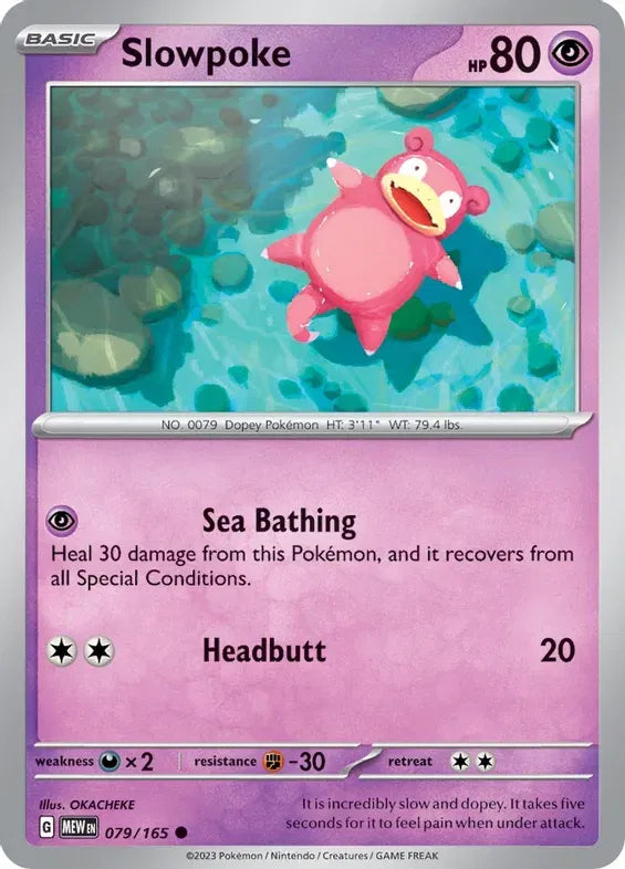 079/165 Slowpoke Reverse Holo - 151