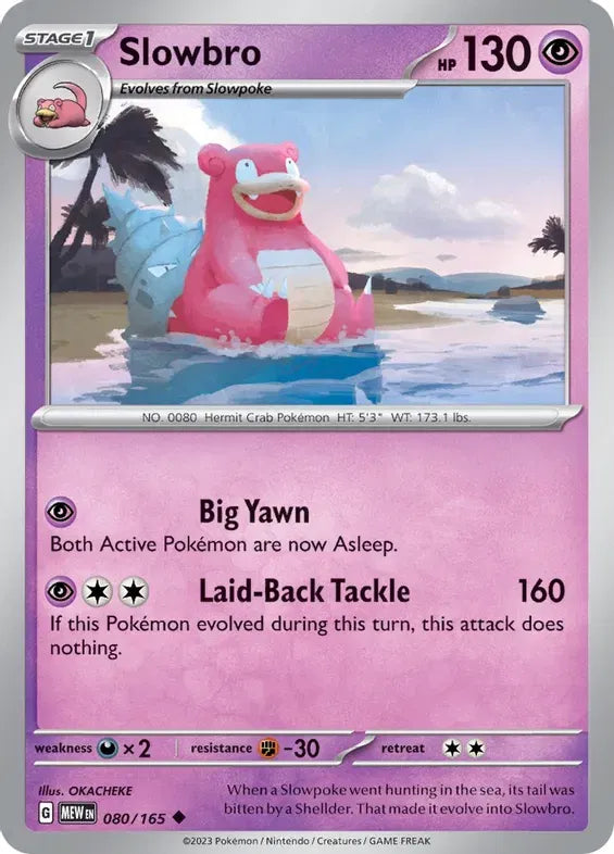 080/165 Slowbro Reverse Holo - 151