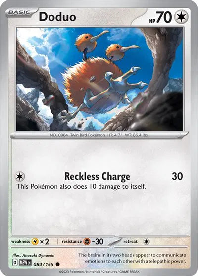 084/165 Doduo Reverse Holo - 151