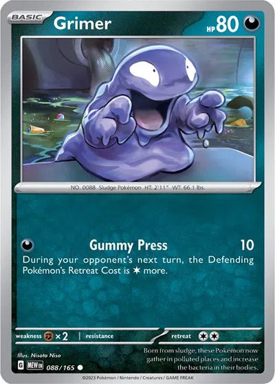 088/165 Grimer Reverse Holo - 151