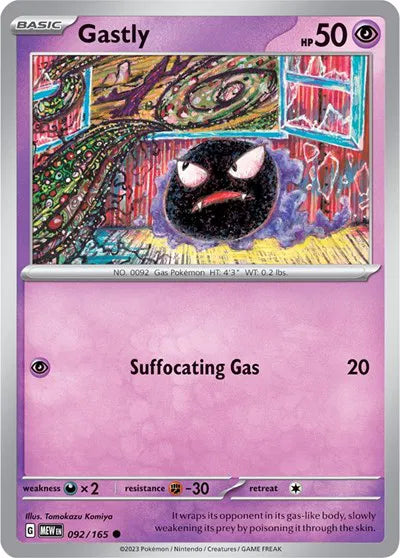092/165 Gastly Reverse Holo - 151