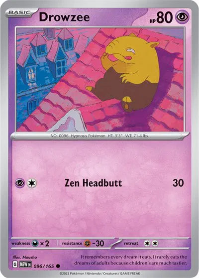 096/165 Drowzee Reverse Holo - 151