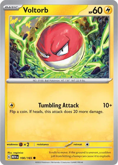 100/165 Voltorb Reverse Holo - 151