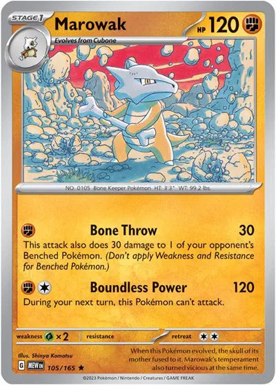 105/165 Marowak Holofoil - 151