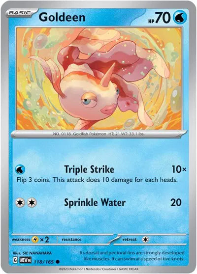 118/165 Goldeen Reverse Holo - 151