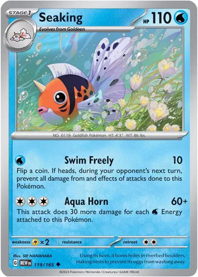 119/165 Seaking Reverse Holo - 151