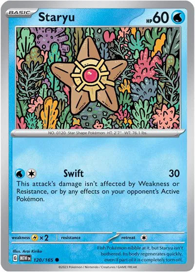 120/165 Staryu Reverse Holo - 151