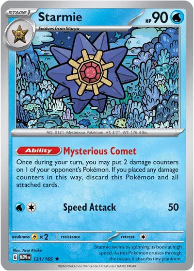 121/165 Starmie Holofoil - 151