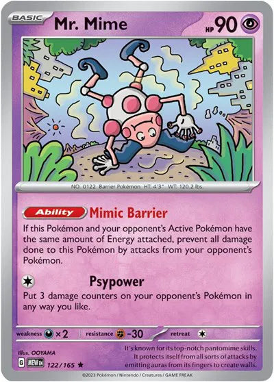 122/165 Mr. Mime Holofoil - 151