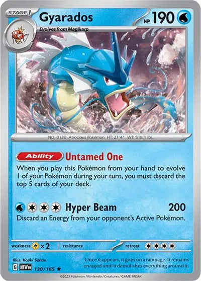 130/165 Gyarados Reverse Holo - 151