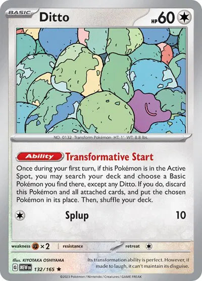 132/165 Ditto Reverse Holo - 151