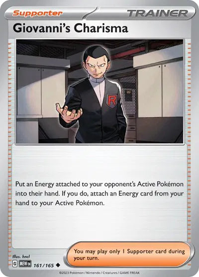 161/165 Giovanni's Charisma Reverse Holo - 151