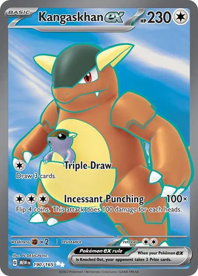 190/165 Kangaskhan EX - 151 - 151