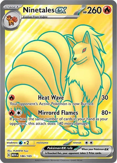 186/165 Ninetales EX - 151