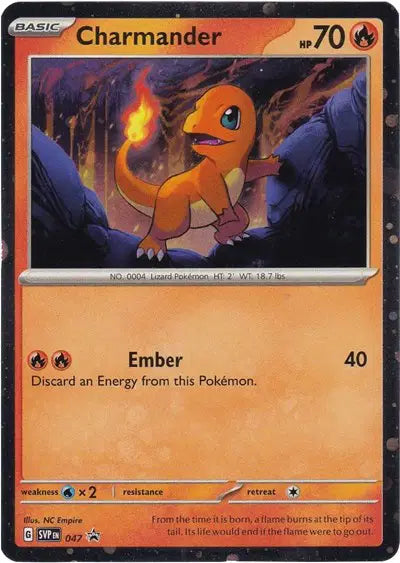 SVP 047 Charmander - SVP Black Star Promo