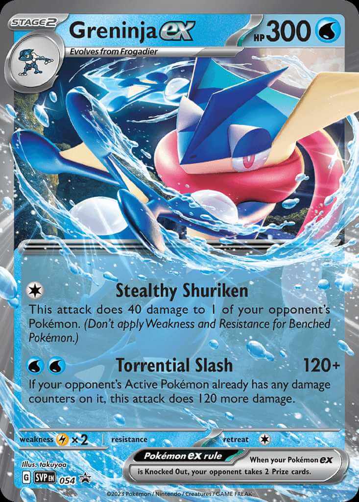 SVP 054 Greninja EX - SVP Black Star Promo
