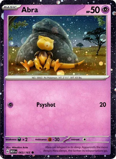 063/165 Abra (Cosmos Holo) - 151
