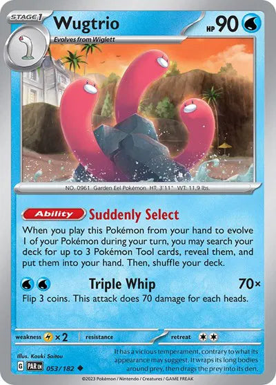 053/182 Wugtrio Reverse Holo - Paradox Rift