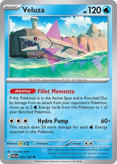 054/182 Veluza Reverse Holo - Paradox Rift