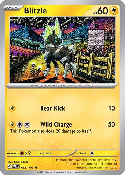 062/182 Blitzle Reverse Holo - Paradox Rift
