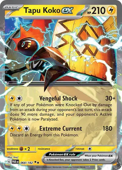 068/182 Tapu Koko EX - Paradox Rift