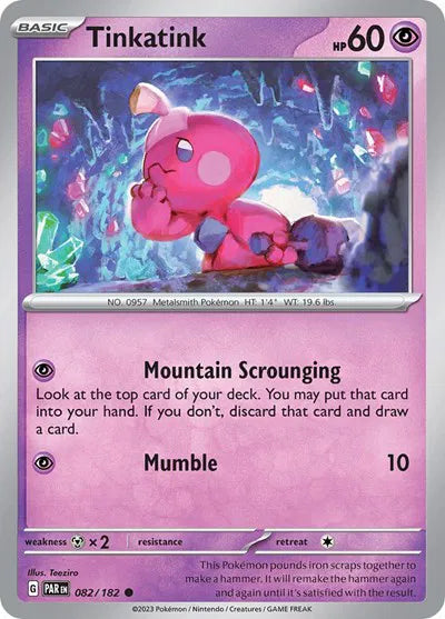 082/182 Tinkatink Reverse Holo - Paradox Rift