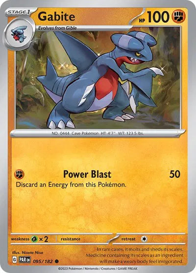 095/182 Gabite Reverse Holo - Paradox Rift