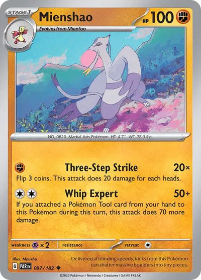 097/182 Mienshao Reverse Holo - Paradox Rift