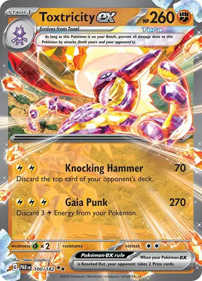100/182 Toxtricity EX - Paradox Rift