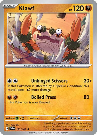 105/182 Klawf Reverse Holo - Paradox Rift