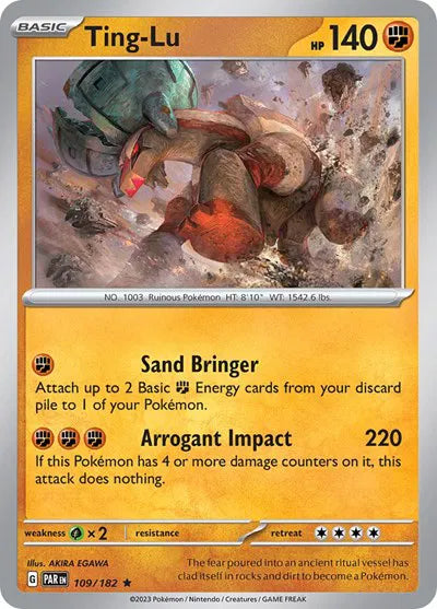 109/182 Ting-Lu Reverse Holo - Paradox Rift